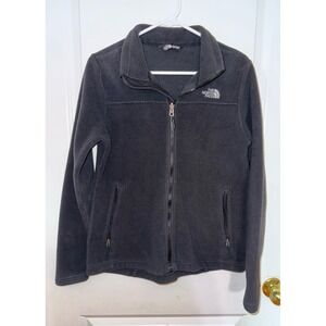 North Face Woman's Size Medium Fleece Jacket Black